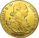 SPAGNA - CARLO IV  (1788-1808)  4 Escudos ... 