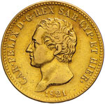 CARLO FELICE  (1821-1831)  20 Lire 1821 ... 