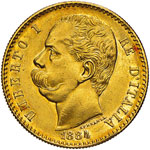 UMBERTO I  (1878-1900)  50 Lire 1884 Roma.   ... 