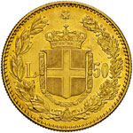 UMBERTO I  (1878-1900)  50 Lire ... 
