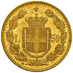 UMBERTO I  (1878-1900)  50 Lire ... 