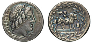 FONTEIA - Man. Fonteius C.f. (85 a.C.) ... 