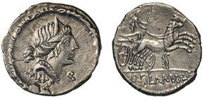 JUNIA - D. Junius Silanus L.f. (91 a.C.) ... 