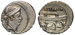LOLLIA - M. Lollius Palicanus (45 a.C.) ... 