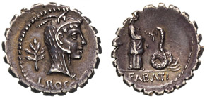 ROSCIA - L. Roscius Fabatus (64 a.C.) ... 
