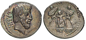 TITURIA - L. Titurius L.f. Sabinus (89 a.C.) ... 