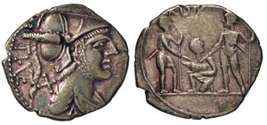 VETURIA - Ti. Veturius (137 a.C.) Denario.  ... 