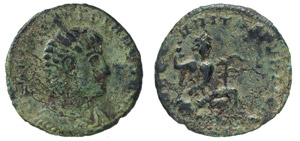 ANNIBALIANO, Rex (335-337) Piccolo bronzo, ... 