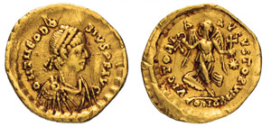 TEODOSIO II (402-450) Tremisse, ... 