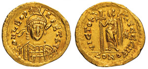 LEONE I (457-474) Solido, Costantinopoli. D/ ... 