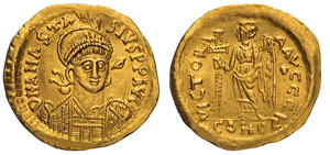 ANASTASIO (491-518) Solido, Costantinopoli. ... 