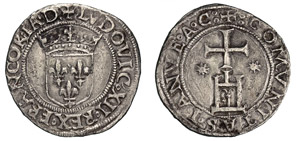 GENOVA - LUIGI XII (1508-1512) Lira s.d. D/ ... 