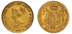 PARMA - MARIA LUIGIA (1814-1847) 20 Lire ... 