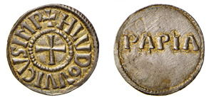PAVIA - LUDOVICO I, il Pio (814-840) Denaro ... 