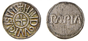 PAVIA - LUDOVICO I, il Pio (814-840) Denaro ... 