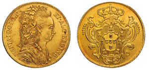 BRASILE - MARIA I (1786-1805) 6400 Reis ... 