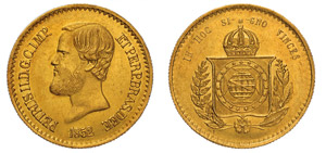 BRASILE - PIETRO II (1831-1889) 20.000 Reis ... 