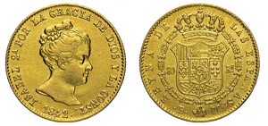 SPAGNA - ISABELLA II (1833-1868) 80 Reales ... 
