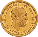 SVEZIA - OSCAR II  (1872-1907)  5 Kronor ... 