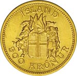 ISLANDA      500 Kronur 1961.   ... 