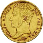 OLANDA  GUGLIELMO II  (1815-1840)  10 Gulden ... 