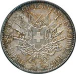 Tiri Federali      5 Franchi 1867 ... 