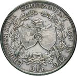 Tiri Federali      5 Franchi 1869 ... 