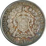 Tiri Federali      5 Franchi 1872 ... 