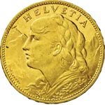 SVIZZERA      100 Franchi 1925 B, Bern.   Au ... 