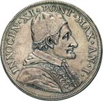 INNOCENZO XI  (1676-1689)  Piastra A. I, ... 