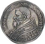SISTO V  (1585-1590)  Piastra 1588 A. IV, ... 