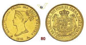   PARMA  MARIA LUIGIA  (1815-1847)  40 Lire ... 