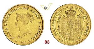   PARMA  MARIA LUIGIA  (1815-1847)  20 Lire ... 