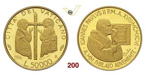  - GIOVANNI PAOLO II  (1978-2005)  50.000 ... 