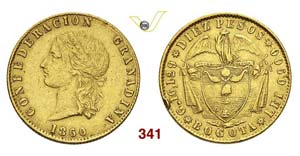 COLOMBIA - REPUBBLICA  (1821-...)  10 Pesos ... 