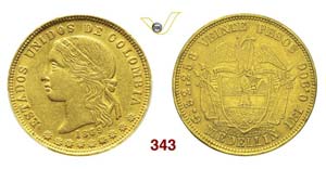COLOMBIA - REPUBBLICA  (1821-...)  20 Pesos ... 