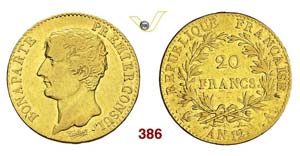 FRANCE - NAPOLEON I  (1799-1804)  20 Franchi ... 