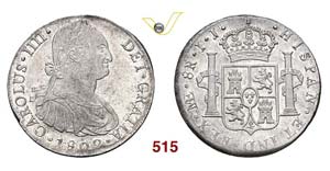 PERU - CARLOS IV  (1788-1808)  8 Reales ... 