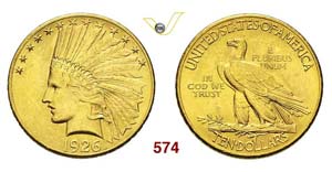 UNITED STATES OF AMERICA - 10 Dollars 1926 ... 