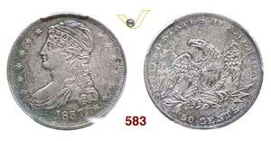 UNITED STATES OF AMERICA - 50 Cents 1837 ... 