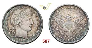 UNITED STATES OF AMERICA - 1/2 Dollaro 1899. ... 