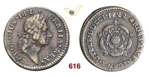 AMERICA - 1/2 Penny 1722 Rosa Americana.   ... 