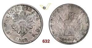 ARGENTINA  CORDOBA -   8 Reales 1852.   Kr. ... 