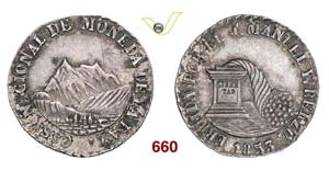 BOLIVIA - LA PAZ - Medaglia 1853 per la ... 