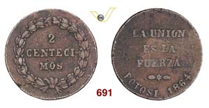 BOLIVIA - REPUBBLICA  (1825-...)  2 ... 