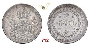 BRASILE - PEDRO I  (1823-1831)  640 Reis ... 