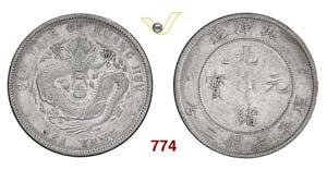 CHINA  CHIHLI -   Dollaro A. 34 (1908)   Y. ... 