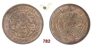 CHINA  HUPEH -   10 Cash s.d. (1902-1905)   ... 