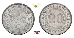 CHINA  KWANGSI -   20 Cents A. 15 (1926)   ... 