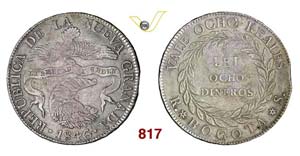 COLOMBIA - 8 Reales 1846 RS.   Kr. 98   Ag   ... 